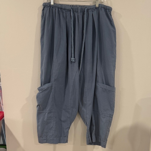 Free People Kahlani Harem oversized relaxed fit cargo pull-on pants - Picture 3 of 7